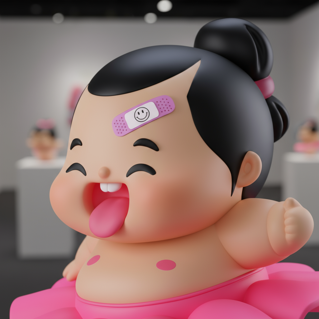 Baby Sumo Kō close-up